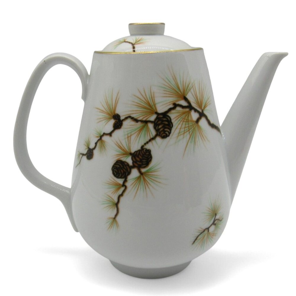 Vintage EASTERLING Bavaria Germany Teapot With Pinecone Design
